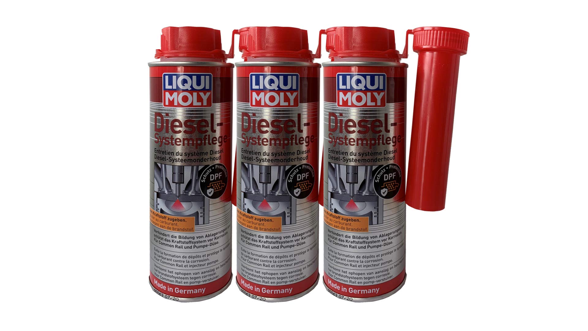 3x LIQUI MOLY 5139 - Manutenzione del motore Diesel - Additivo per pulire il carburante