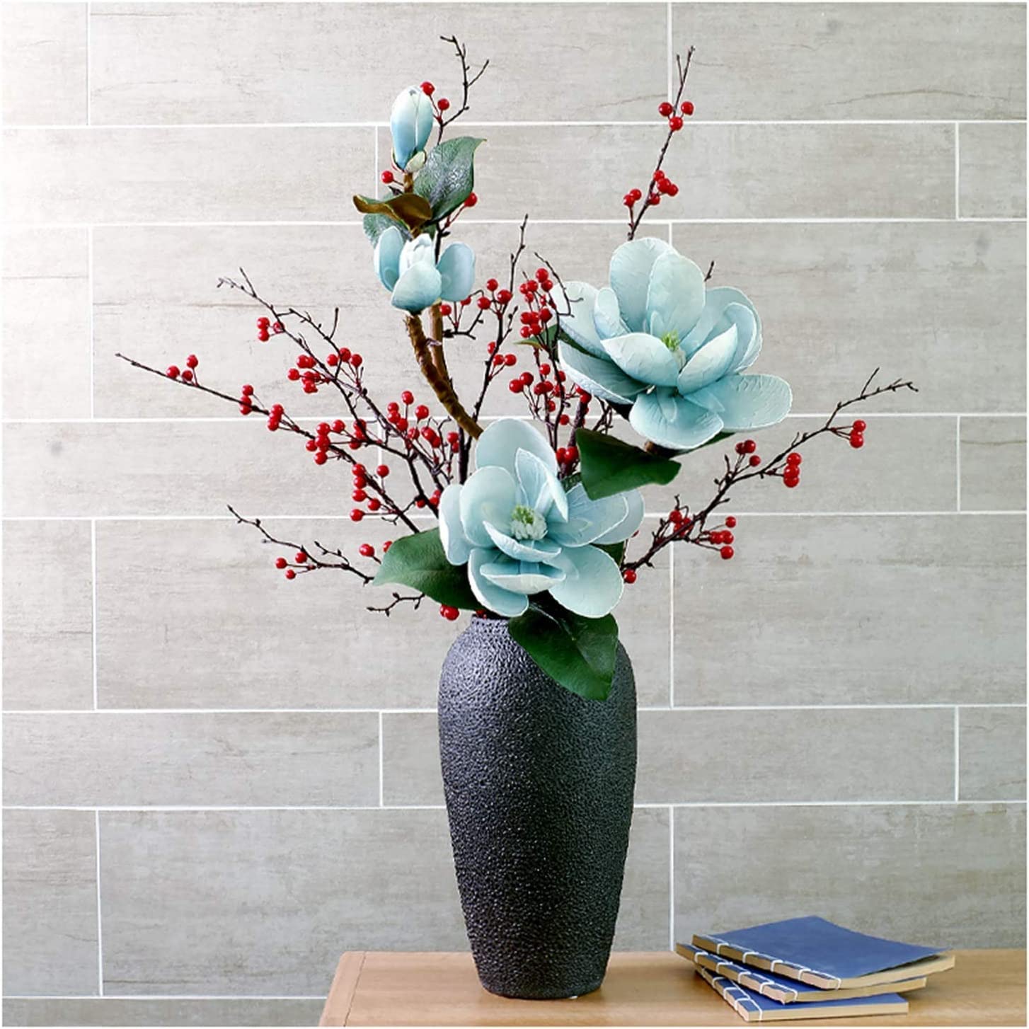 SWENEEN Artificial Flower With Pot Orchid Artificial Orchids Floral Bonsai,Chinese Style Orchids Flowers Arrangement Potted Decoration For Home/Office/Parlor Orchid,