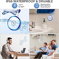 Vista 7 de Botón de alerta de localizador de cuidadores para el hogar, campana de alerta de vida para monitoreo de ancianos, botón de emergencia inalámbrico