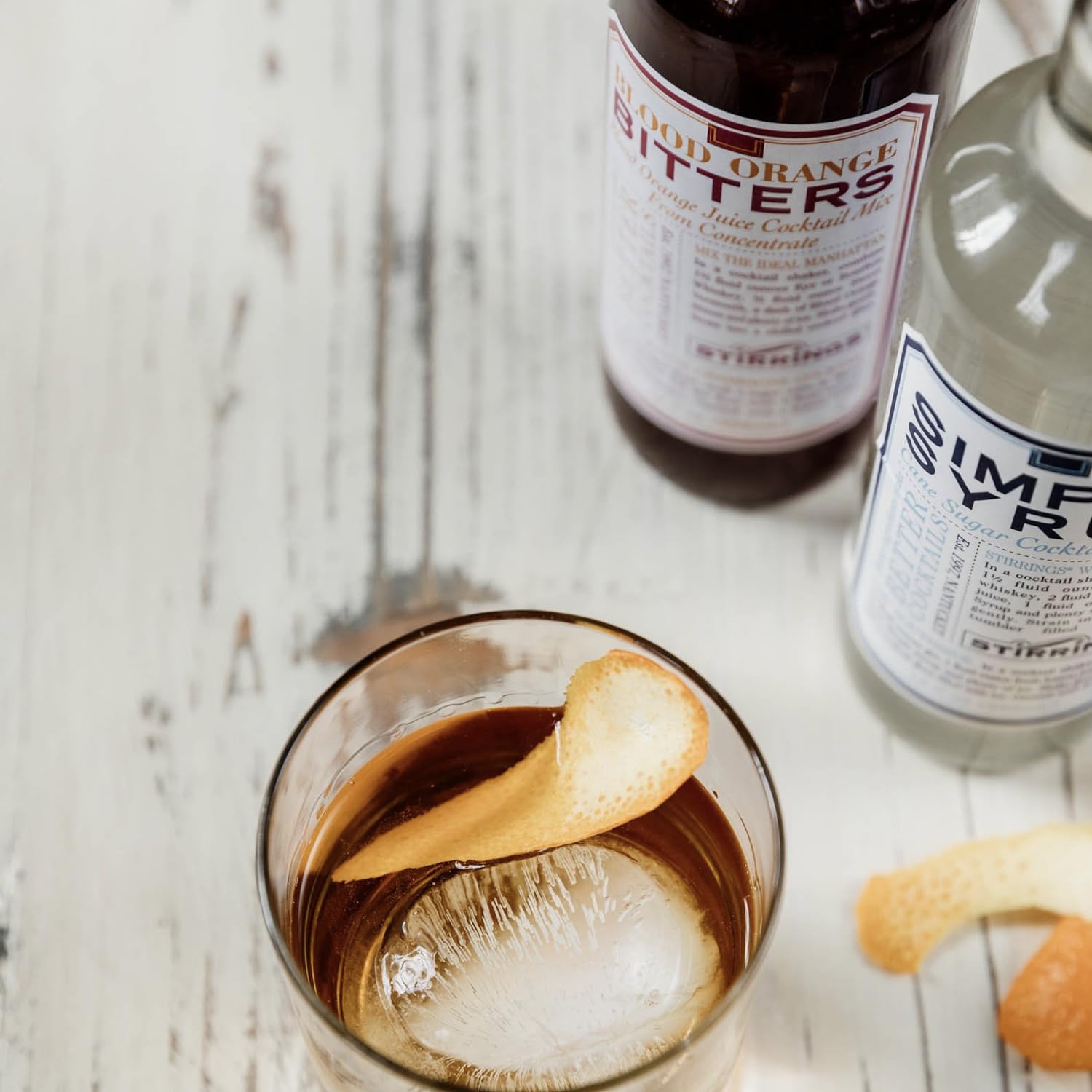 Stirrings 4 Pack Blood Orange Bitters 355ml Bottles - Real Ingredients No Preservatives Low Calories - Drink Mixer