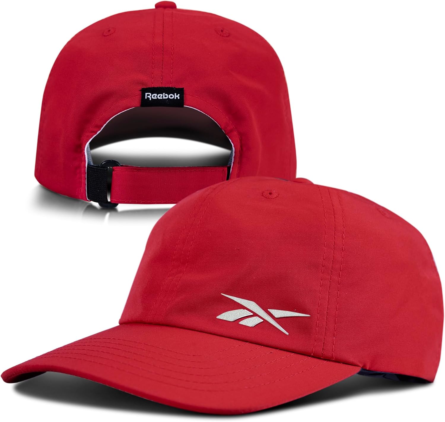 Reebok Running Flow Hat | Men | Women | Lightweight | Performance | Adjustable | Reflective | Low Profile | Athletic Training