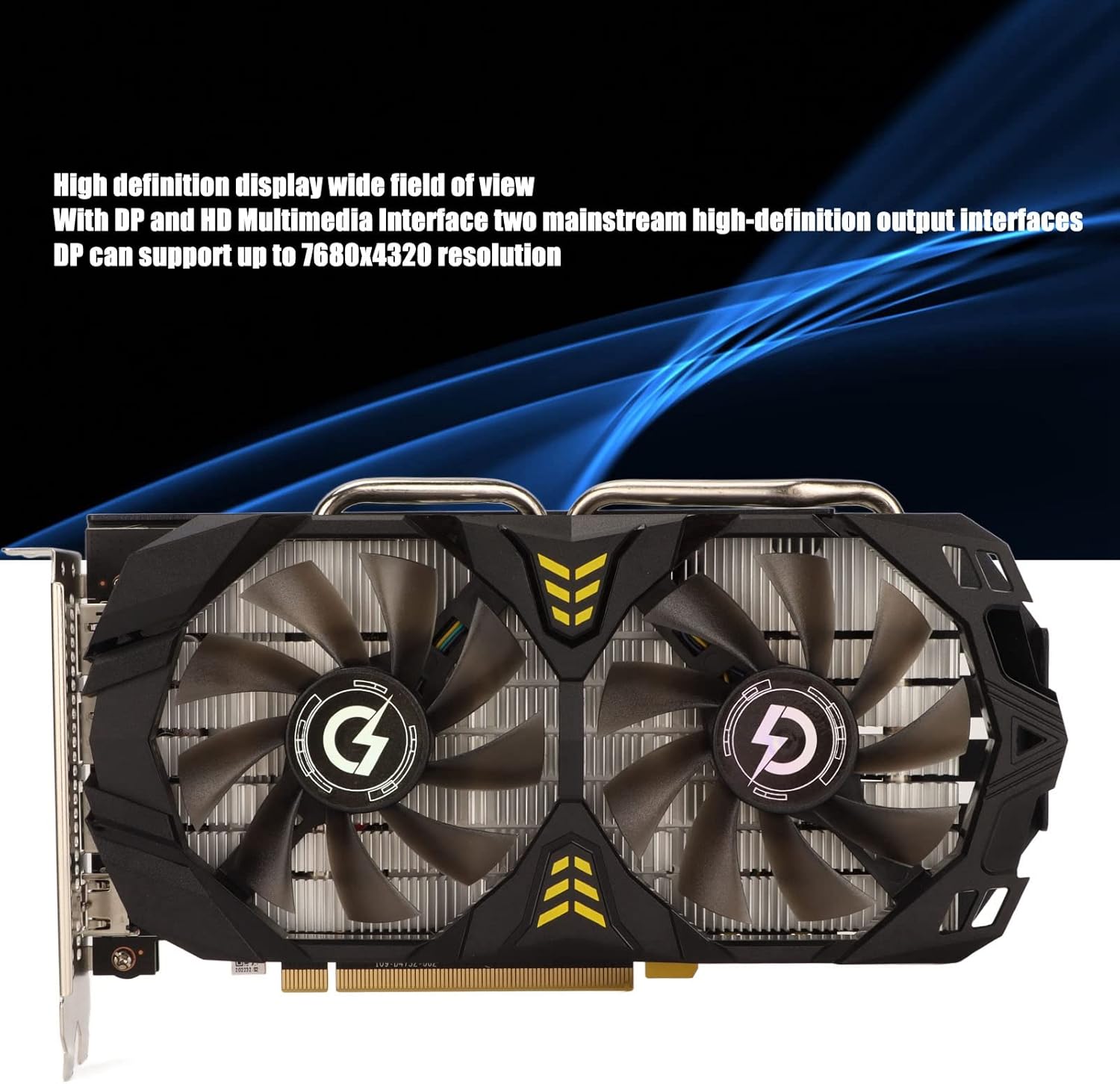 SUNGOOYUE RX 580 Graphic Cards, 8G GDDR5 3DP PCI Express 3.0 with Cooling Fans 1244/7000MHz 256bit PC Gaming Radeon Video Card for Computer