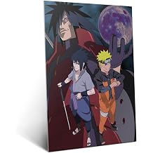 Displate Metal Poster NARUTO Naruto & Sasuke vs Madara Size M