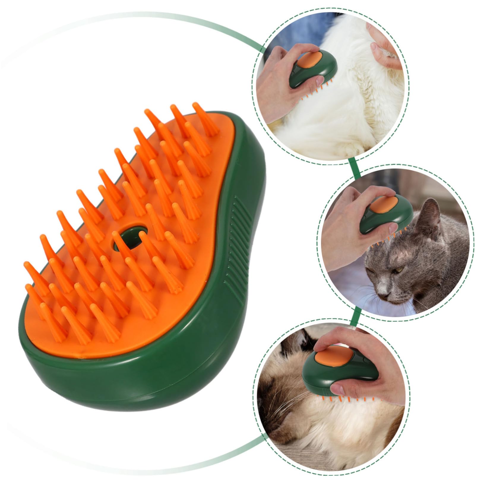 YARNOW 3 Piezas Cepillo de para perros y gatos cepillo de baño para mascotas mascotas fregadora eléctrica para perros para el aseo humeante para