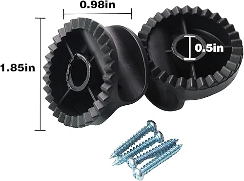 Miniatura 2 de Accesorios para toldo oscilante, 1.85 pulgadas de diámetro, para jardín, patio, columpio, toldo, accesorios de plástico (2 unidades)