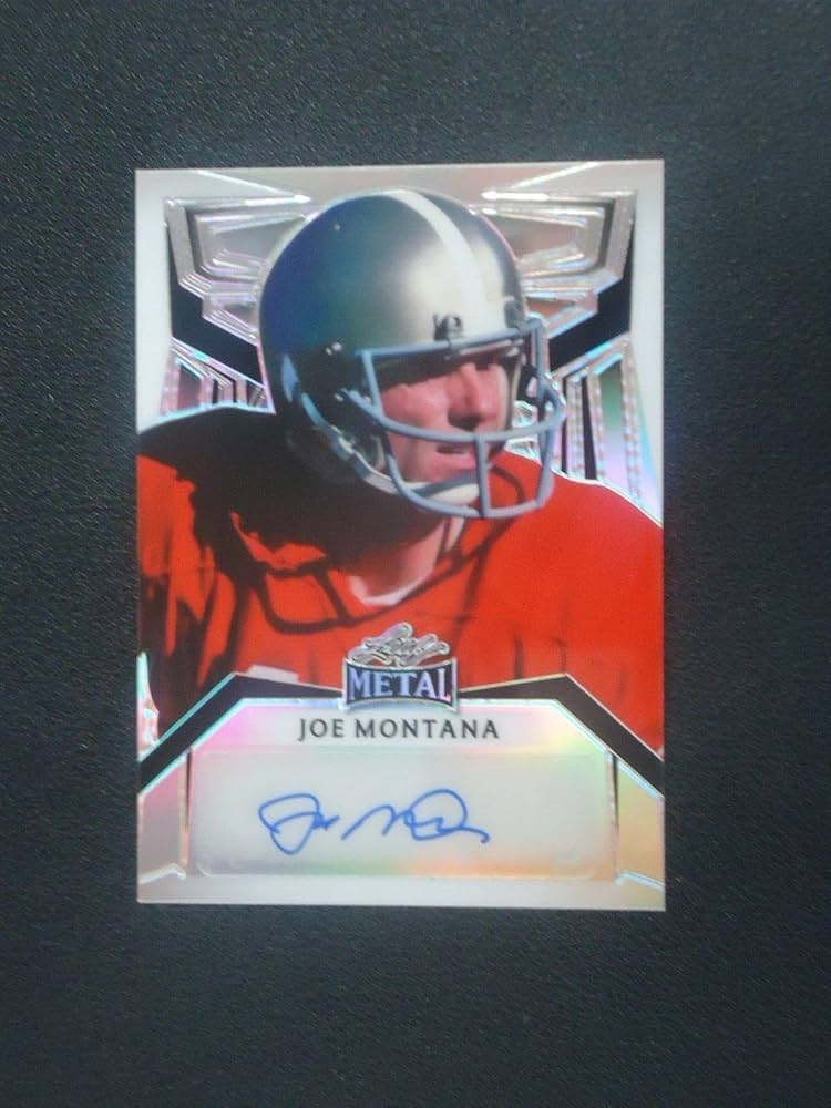 Amazon.com: Joe Montana 2023 LEAF METAL FOOTBALL SILVER AUTO
