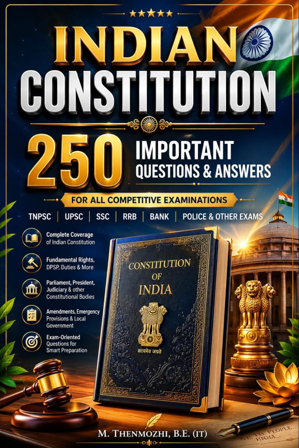 Indian Constitution – 250 Important Questions & Answers (English)