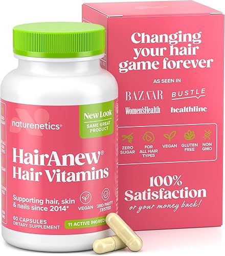 Miniatura 10 de Vitaminas HairAnew para el crecimiento del cabello para cabello más grueso y fuerte Funciona para mujeres y hombres de todo tipo de cabello 11