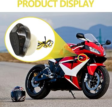 2PCS Flush Mount LED Turn Signals Motorcycle Amber Blinkers, Compatible with Honda CBR600RR CBR1000RR 2004-2007 CBR 600 F4 F4i CBR900 CBR919, Universal 12V Motorcycle Indicators