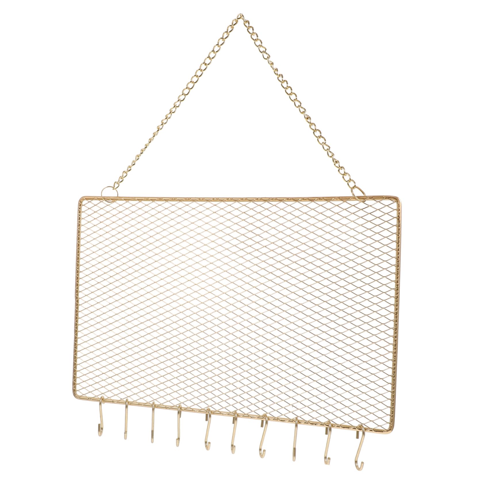 Alipis Hanging Jewelry Holder Metal Wall Organizer for Earrings Necklaces Bracelets Sturdy Display Rack with Hooks Stylish and Versatile Jewelry Storage for Home Decor