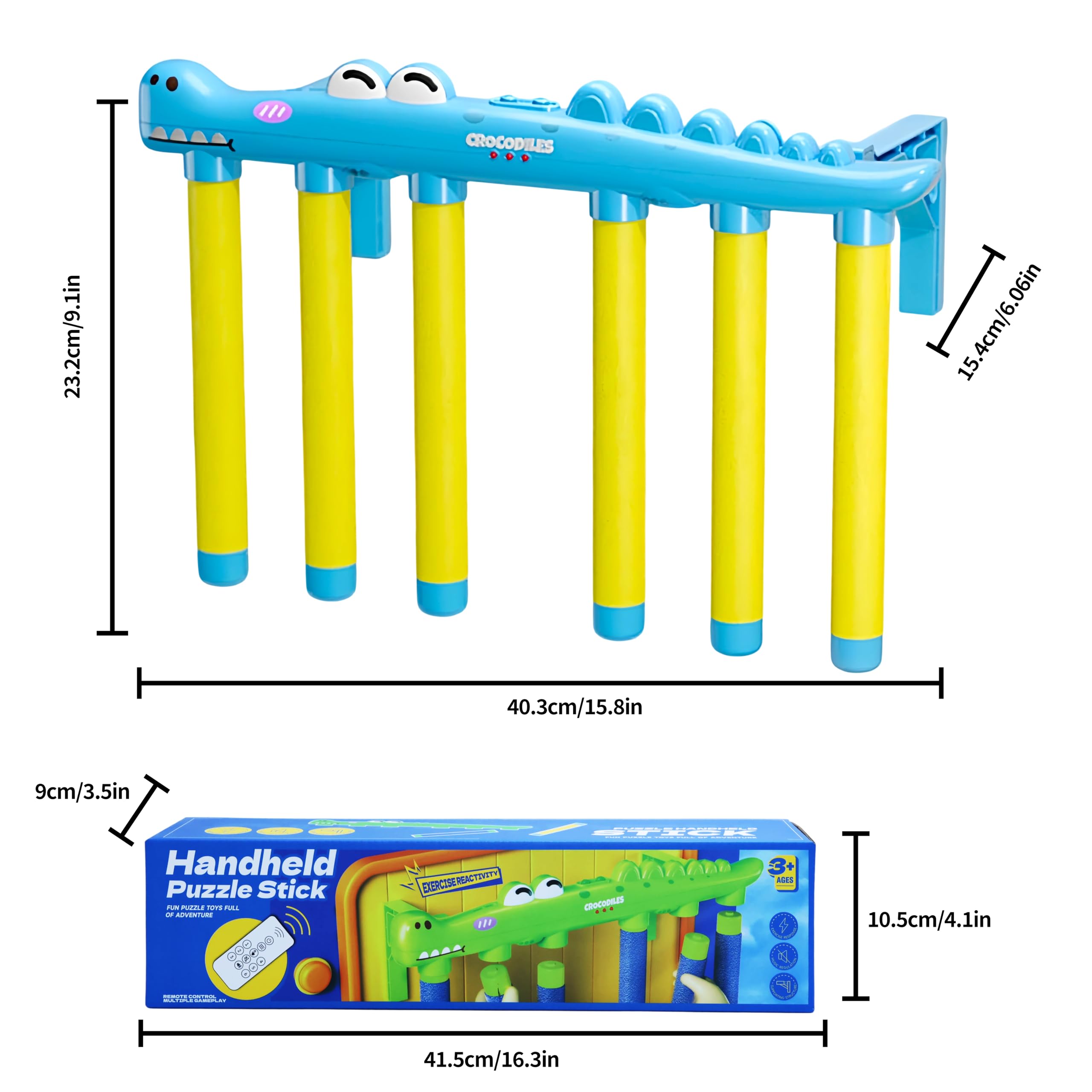 KEGOZ Catching Sticks Game, Drop Sticks Game with 3-Speed Remote Control, Hand Speed Challenge Games for Solo/Dual Play - Image 2