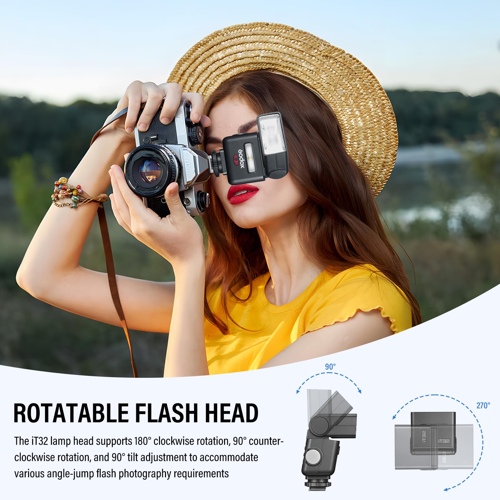 Godox IT32 Flash TTL 2.4G GN18 Sony Camera