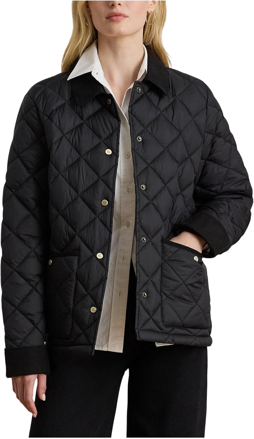 Lauren Ralph Lauren womens Soft Puffer Diamond Quilted Poly