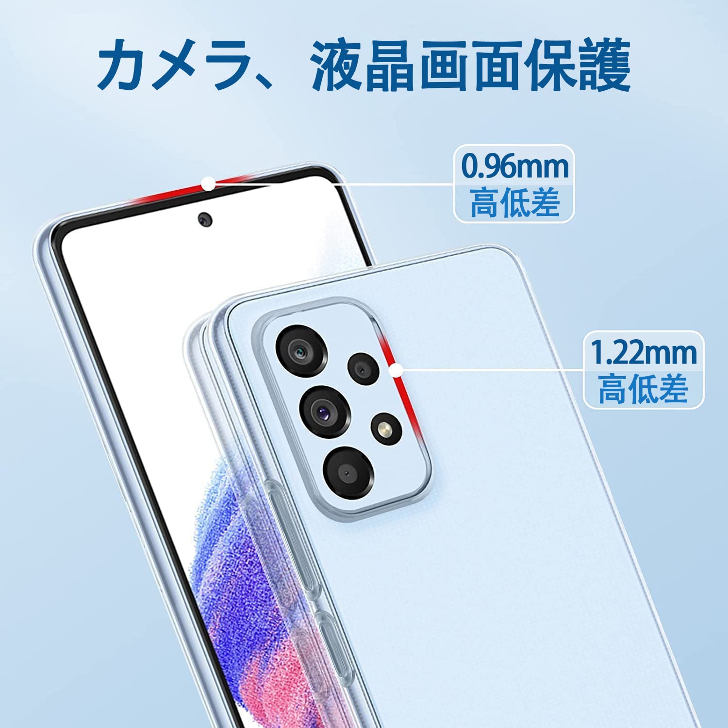 Galaxy A53 5G Case, Clear, SC-53C, Transparent SCG15 Cover, Galaxy