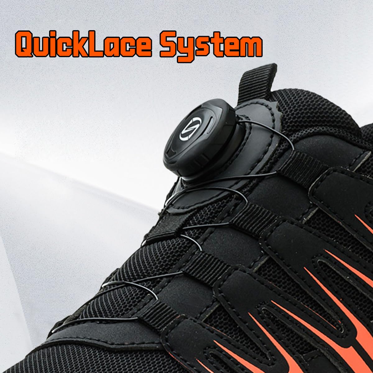 Zapatos de seguridad con puntera de acero para hombres y mujeres, zapatos de trabajo anchos transpirables con suela suave duradera, antideslizantes y cómodos para construcción industrial