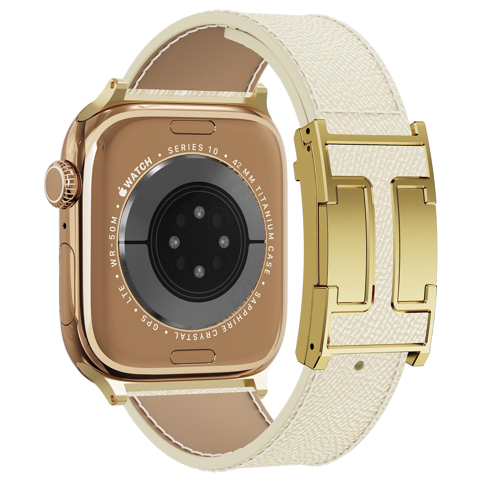 Off White+Gold buckle