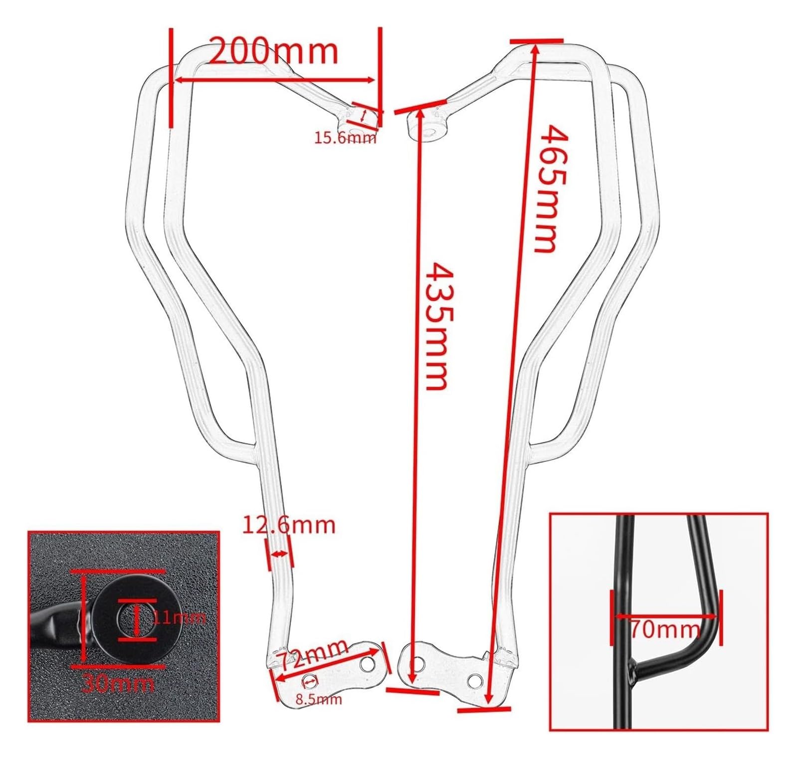para BMW F850GS F850 para GS F 850GS 2018 2019 2020 2021 2022 2023 Parachoques De Motocicleta Manillar Barra Choque Protector Manija Mano Guardamanos Protector Moto