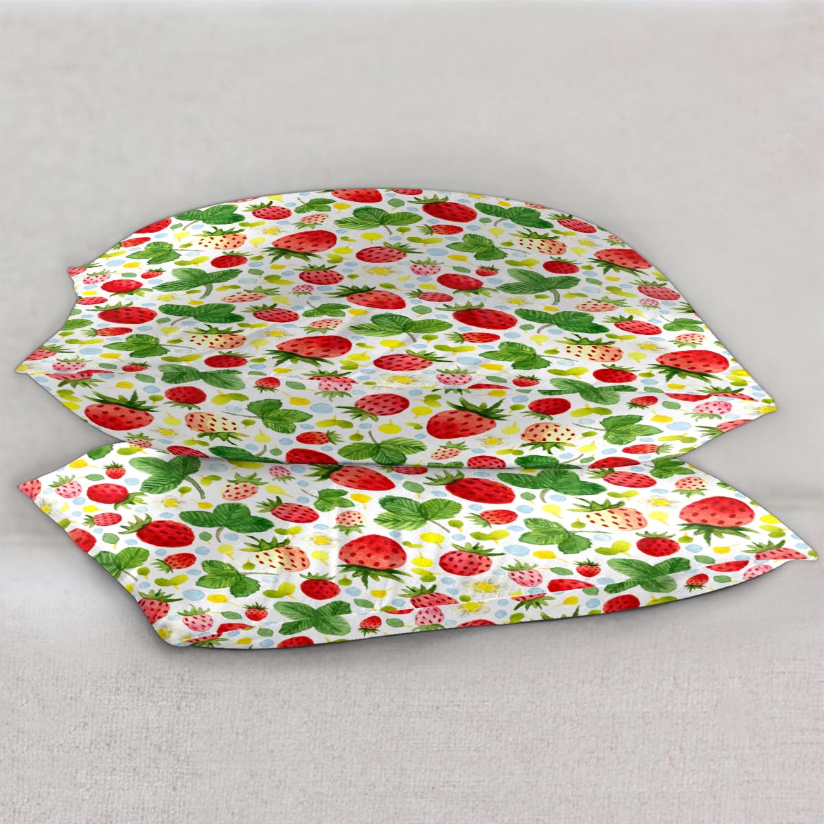 Confezione da 2 federe in raso fragola per capelli e pelle, con chiusura a busta, super morbide, antirughe, antimacchia, setose, 50,8 x 101,6 cm