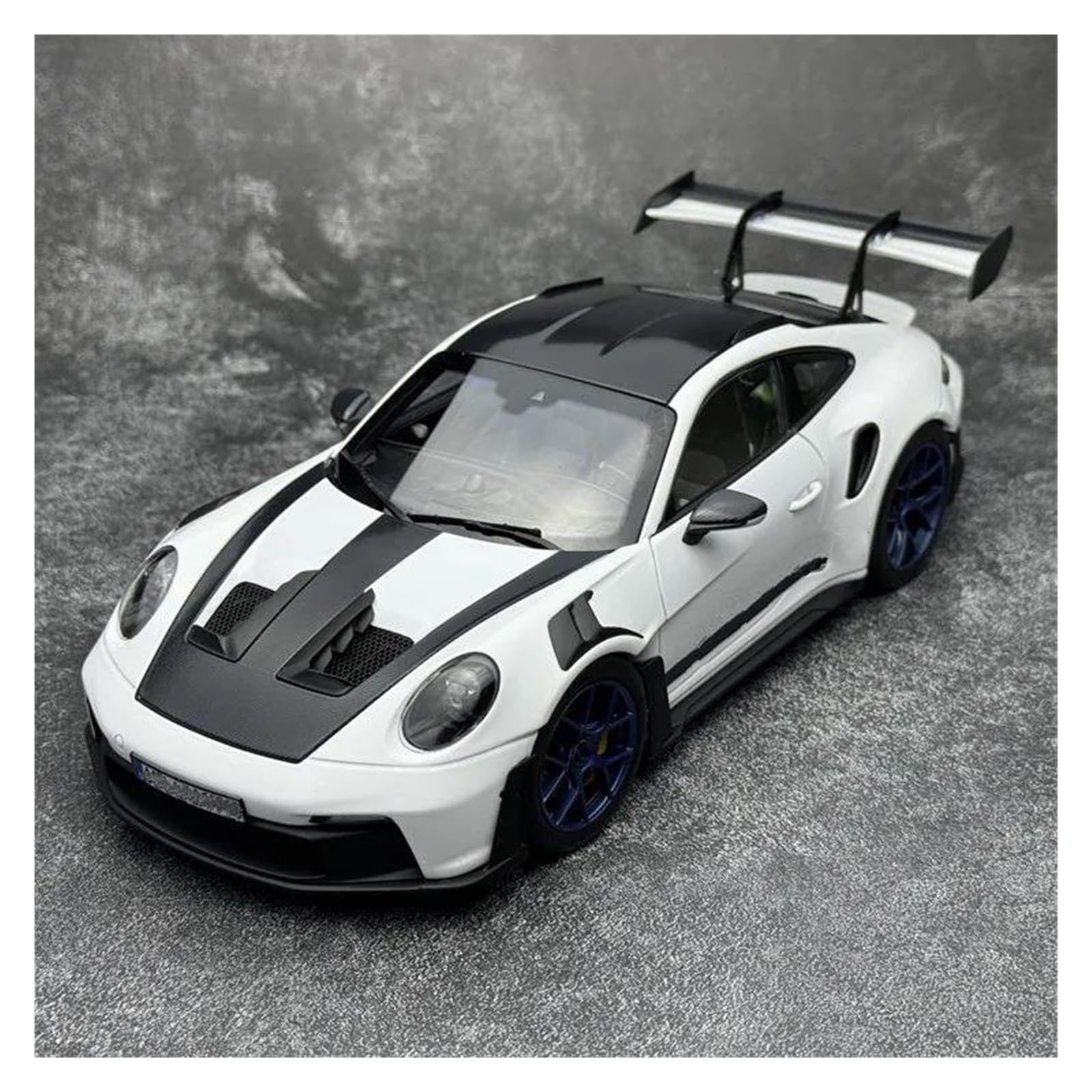 Btwodian Scale Model Car 1:18 For 911 GT3 RS Diecast Metal Car Model Collectors(Black)