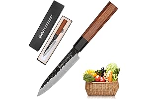 Utility Knife - Petty Knife - Forged from 9CR18MOV Clad Steel