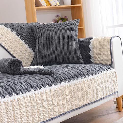Funda de sofá para sofá de 1, 2, 3, 4 plazas, funda gruesa para sofá, moderno y simple, con encaje antideslizante, protector de muebles para las