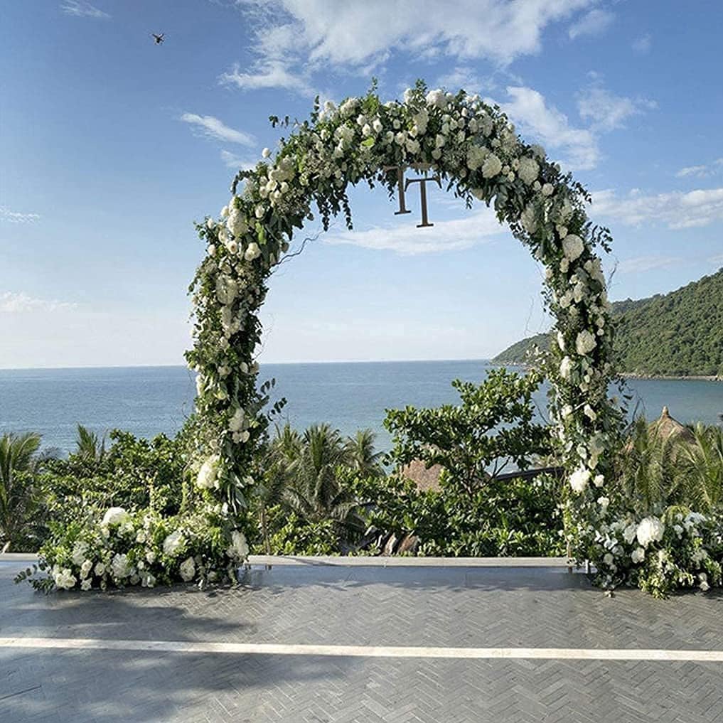 写真スタンド ガーデンアーチ ベース付きメタルガーデンアーチ | ローズアーチ