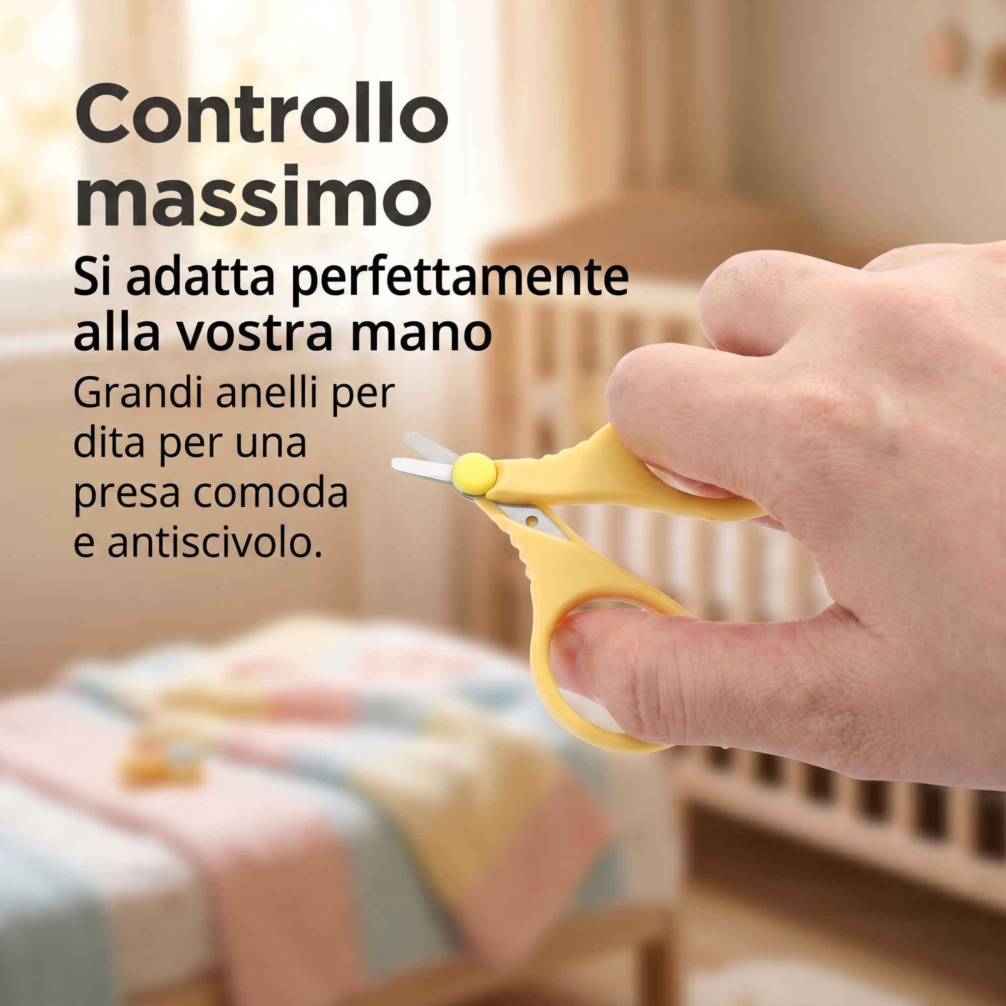 PAFASON Bambino Rotonda Punta Sicurezza Manicure Unghia Cesoie e Bambino Vetro Lima Unghia Set, Acciaio Inossidabile, Ceco Galleggiante Vetro, Ideale per Neonato, Neonati, Bambini Piccoli