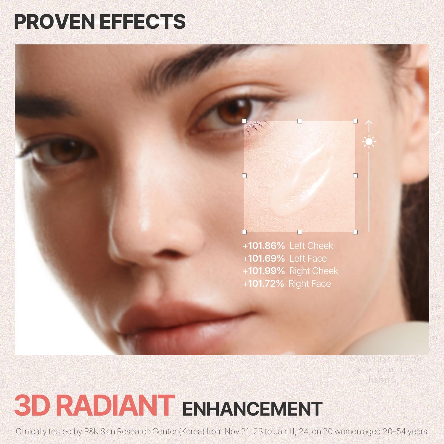 BHAB SLOWCHAGA Glow Firm Face & Eye Serum with Niacinamide, Peptides & Glutathione - Lifting, Firming, Glass Skin Glow, Deep Hydration & Barrier Support Korean Skincare 1.69 fl oz (50ml) - Image 4