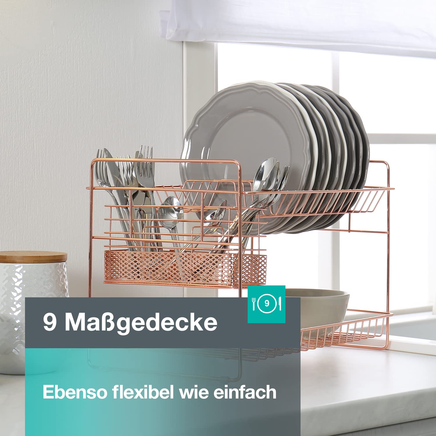 Gorenje GS 520 E15S Freistehender Geschirrspüler/ 45cm / 9 Maßgedecke / 5 Programme / 1h Reinigungsprogramm / höhenverstellbarer Oberkorb / vollständiger Überlaufschutz / Grau Metallic