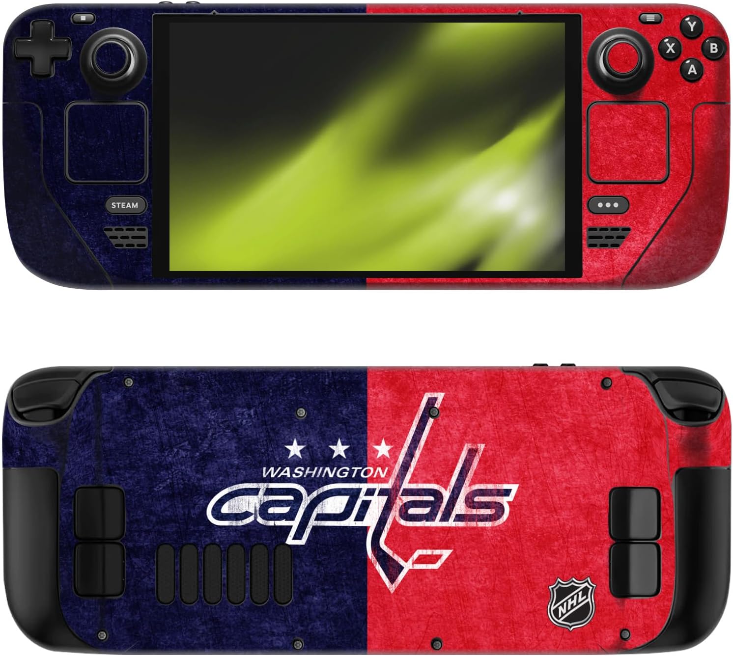 Head Case Designs Officially Licensed NHL Plain Washington Capitals Vinyl Sticker Skin Decal Cover Compatible with Steam Deck OLED