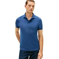 Tommy Hilfiger Uomo Maglietta Polo Maniche Corte Hidden Placket con Chiusura con Bottoni