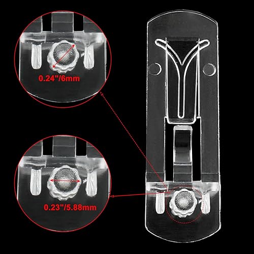 Vista 18 de 20 pasadores de plástico con bloqueo de 0.197 in, 3/4 pulgadas de plástico transparente para estantes de bloqueo para orificios de clavija