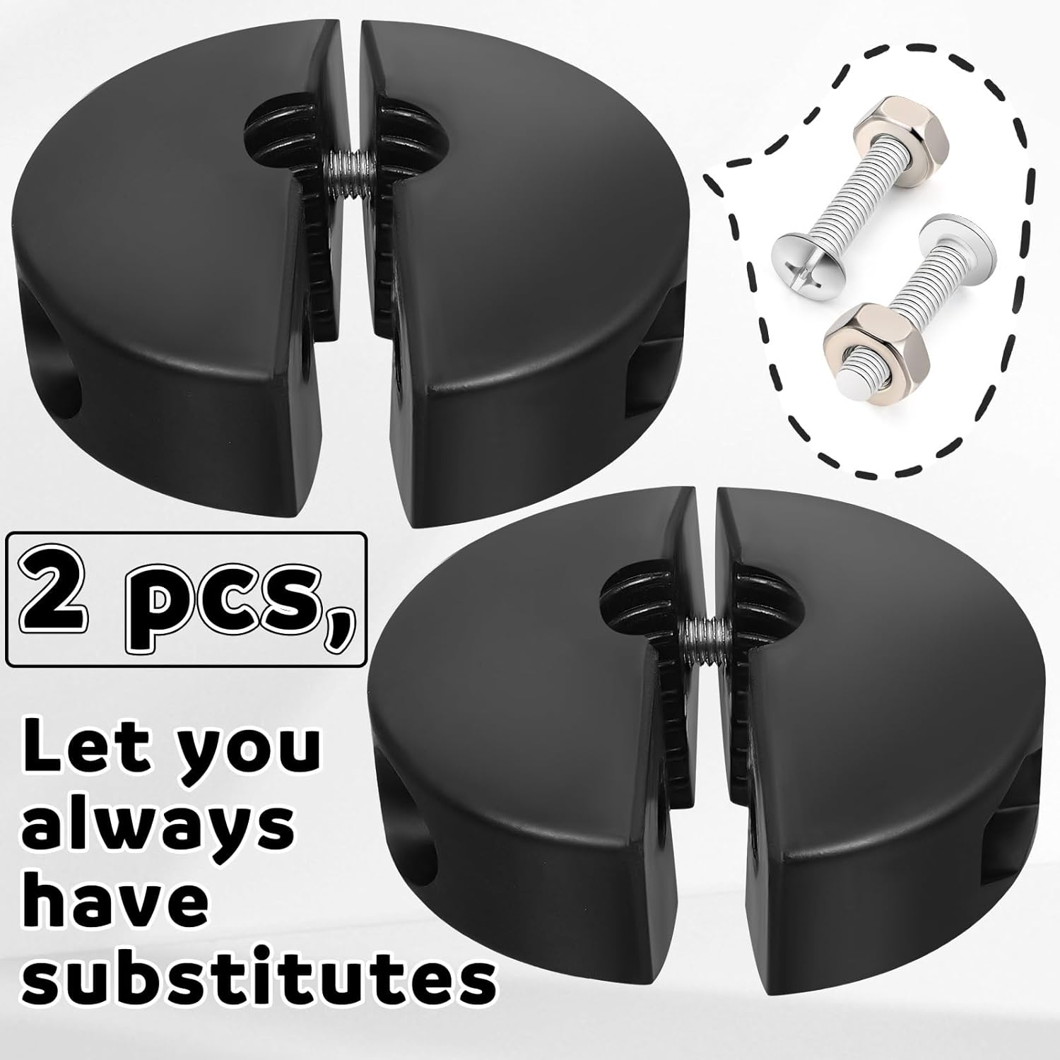 Yaocom 2 Sets Retractable Air Hose Stopper for Spring Driven Air Hose Reel Adjustable Replacement Parts Rubber Bumpers 3/8" ID 0.57 Inch to 0.63 Inch Auto Rewind