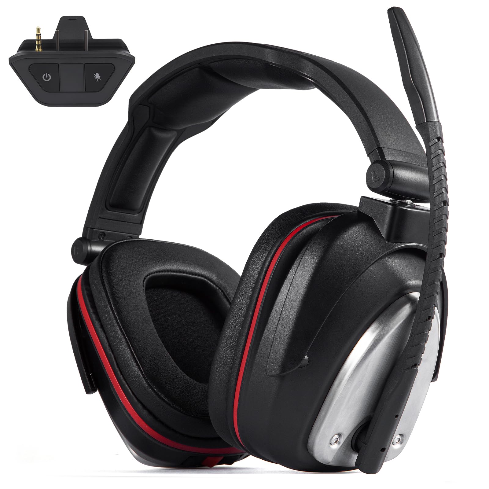 K5-HA5 Casque Gaming sans Fil Xbox One,Casque Xbox One avec Micro,Casque Gaming avec Micro pour 7.1 Surround et Fortes Basses, Noir