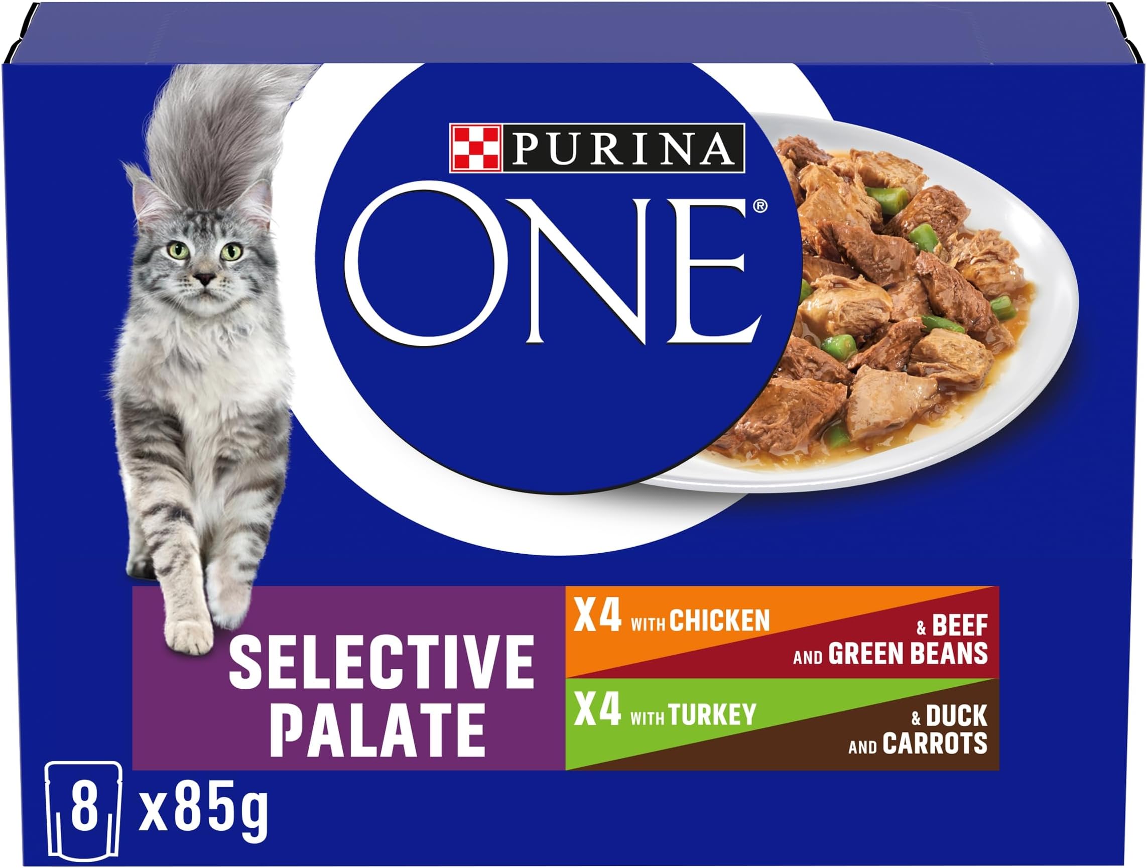 Mini Fillets Selective Palate Adult Wet Cat Food 8x85g (Pack of 5)
