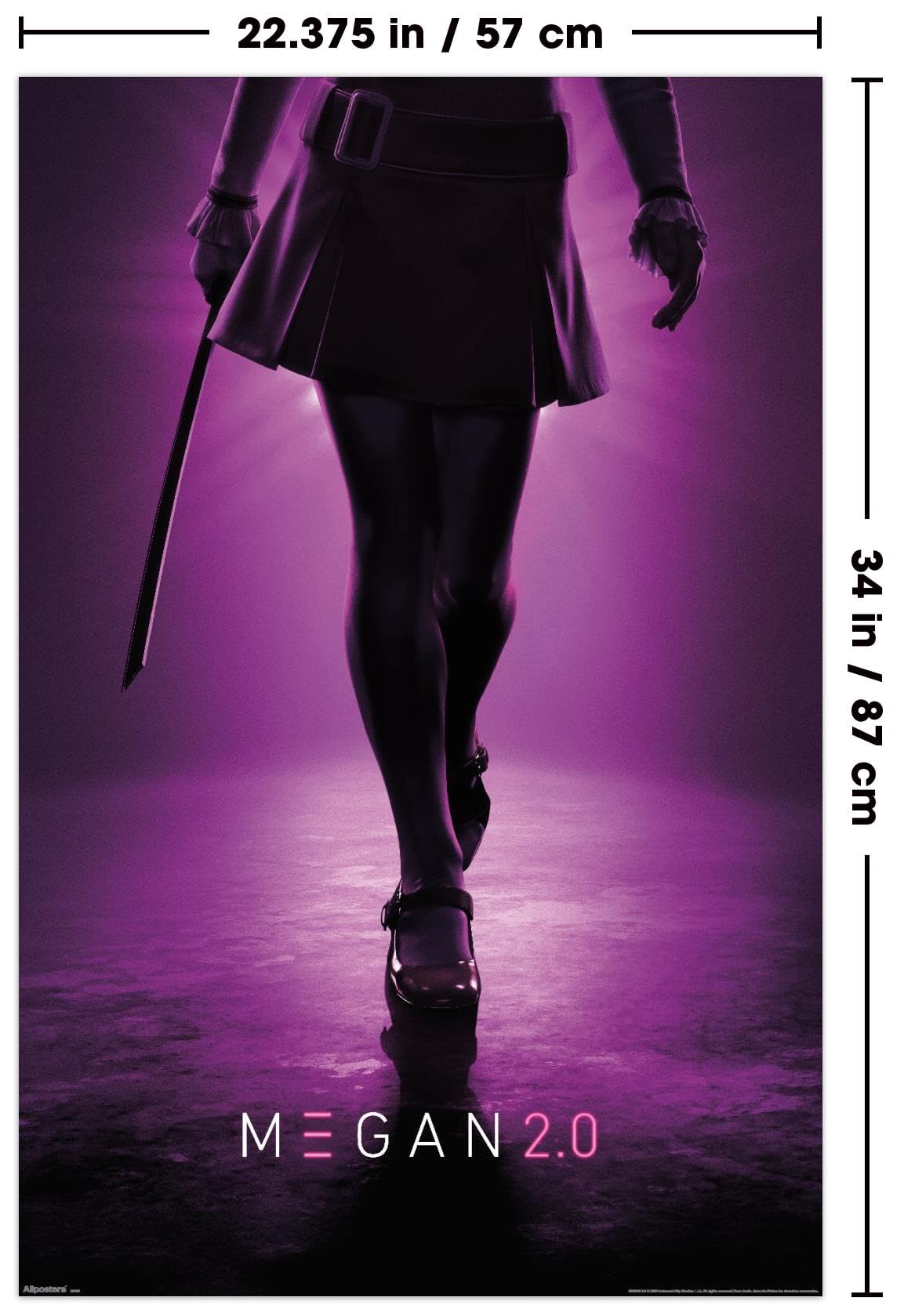 Amazon.com: M3gan 2.0 - Teaser One Sheet Wall Poster, 34L