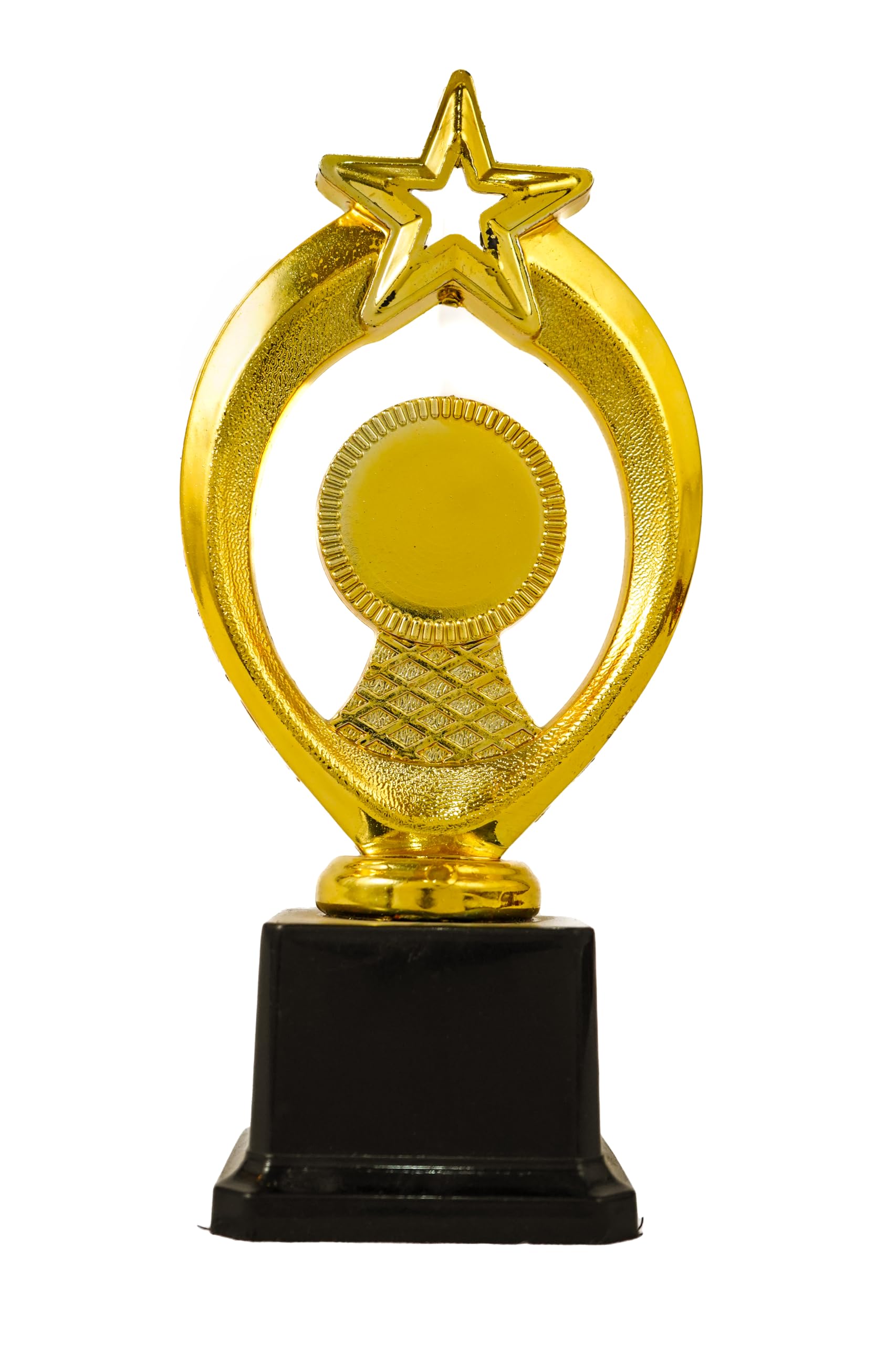 ArtRight Top Star Trophy with Fiber Finish - 25cm, Multipurpose Elegant Trophy for Event, Function & Ceremonies (Size: 25cm x 7cm x 7cm)