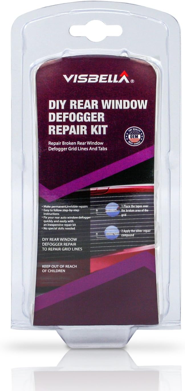 Rear Window Demister Repair Kit Conductive Paint Screen Defogger DIY