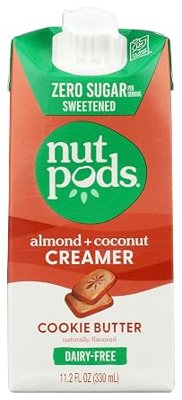 Nutpods, Creamer Almond Coconut Cookie Butter, 11.2 Fl Oz