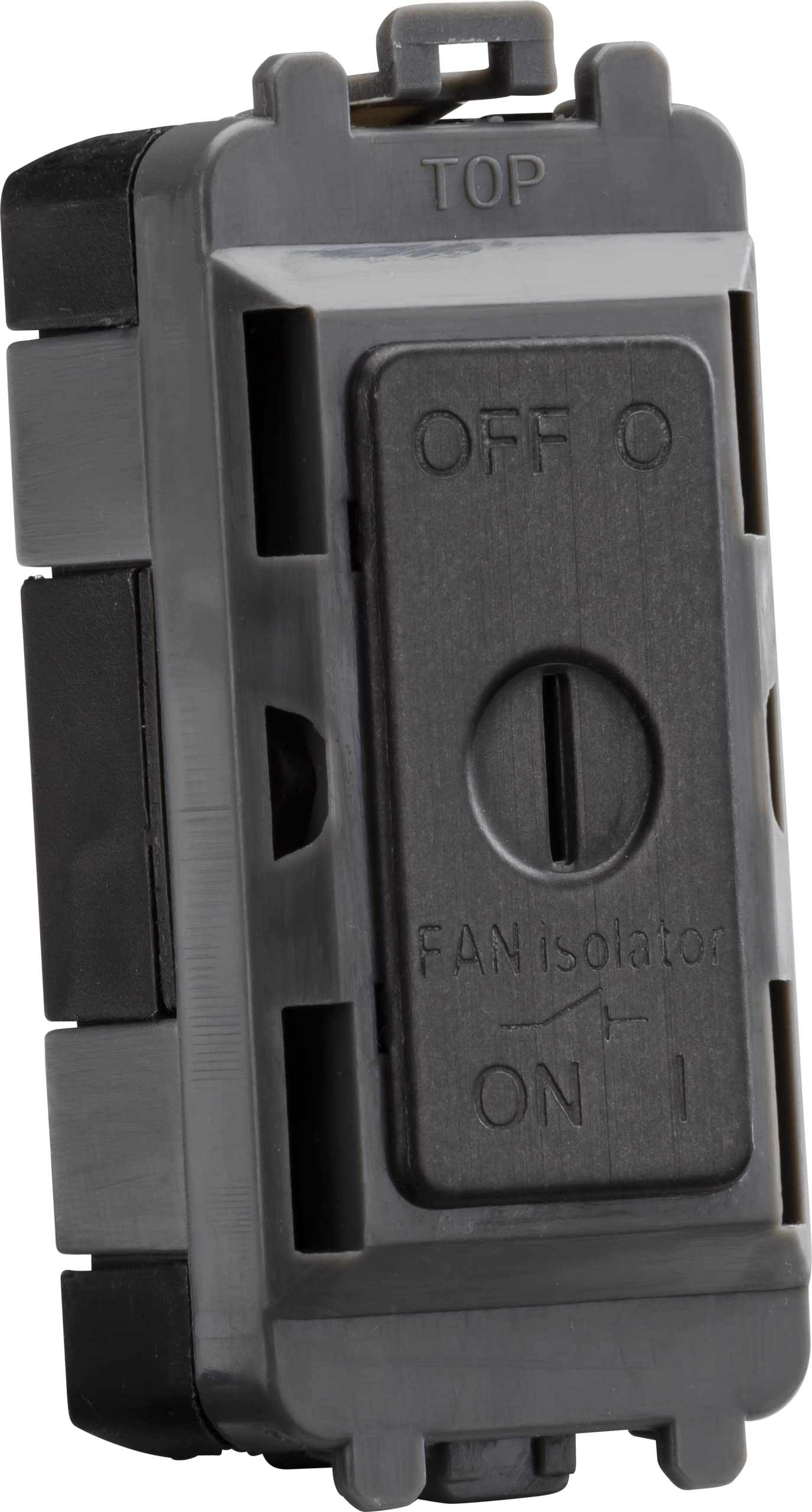 10A Fan Isolator Key Switch Module - Smoked Bronze