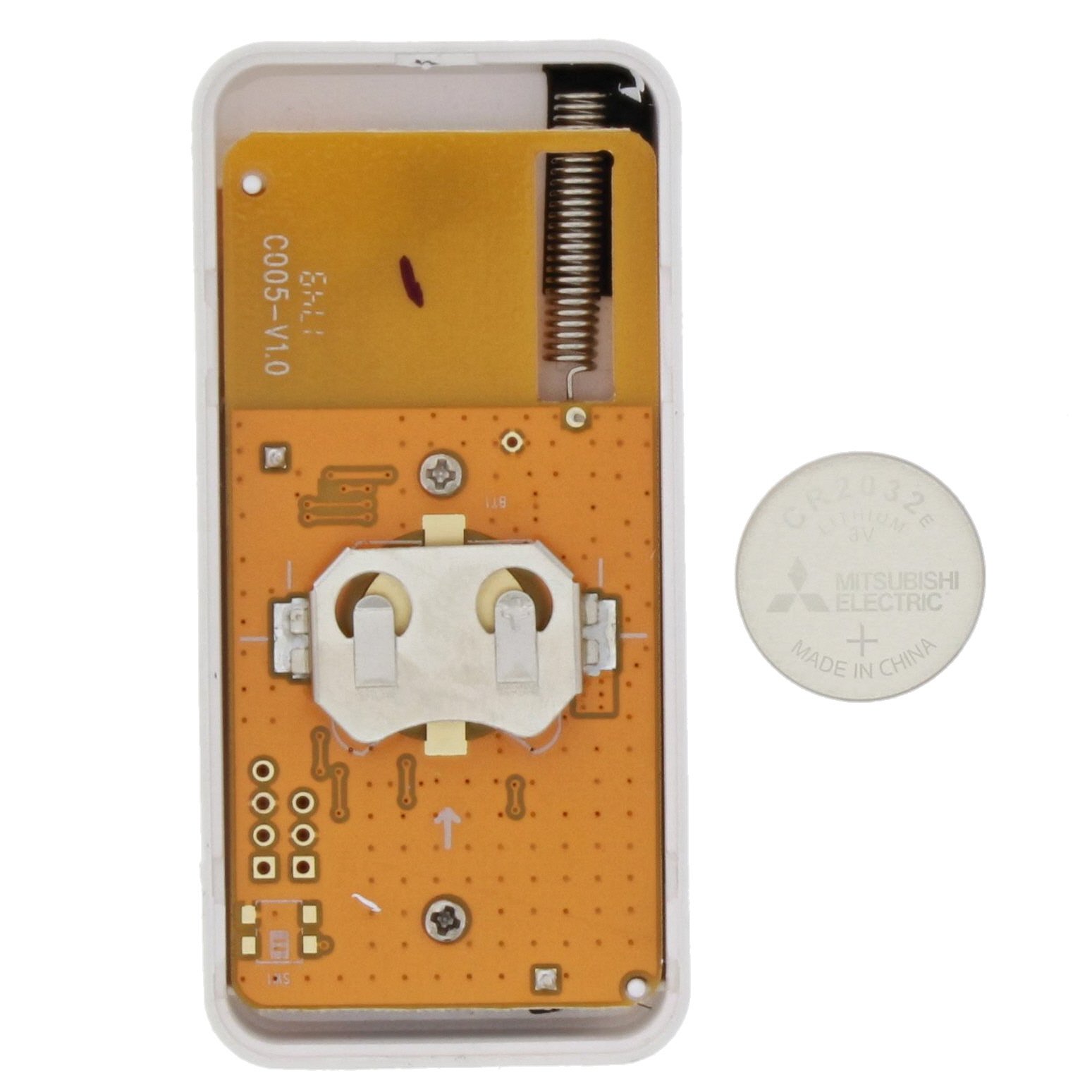 Burg Wächter Vibrations-Sensor innen, batteriebetrieben, Erschütterung Alarm, mit BURGprotect Smart Home kompatibel, Vibrancy 2020, Weiß, 39810, (B x H x T) 80 x 39 x 13 mm