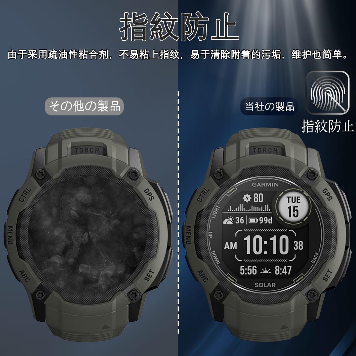 Amazon | 対応 Garmin Instinct 2X Dual Power/instinct 2x Dual Power 