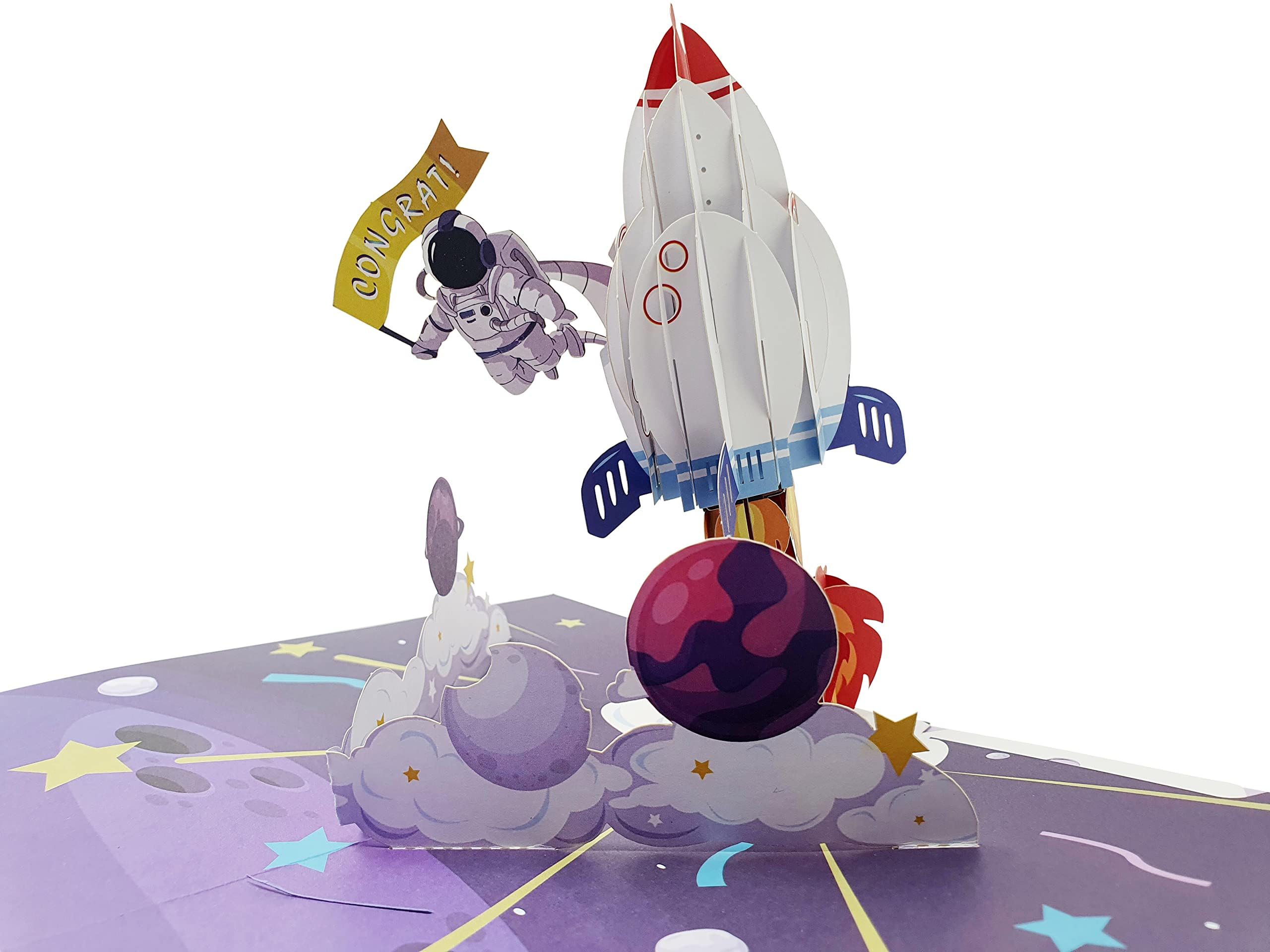 3D Pop-Up Astronauten Geburtstagskarte – Coole Überraschung Für Kleine Weltraum-Fans & Wissenschaftler