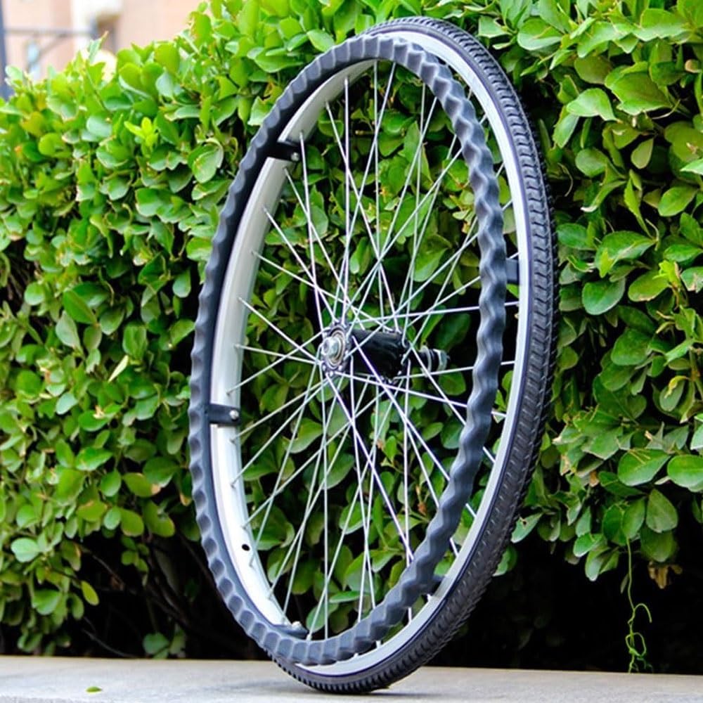 Ruedas Para Sillas De Ruedas 20 22 24 Pulgadas Rueda De Poliuretano Sólido De Repuesto A Prueba De Pinchazos, Accesorios Recambio De Ruedas(Black,2Pcs-22in/55cm)