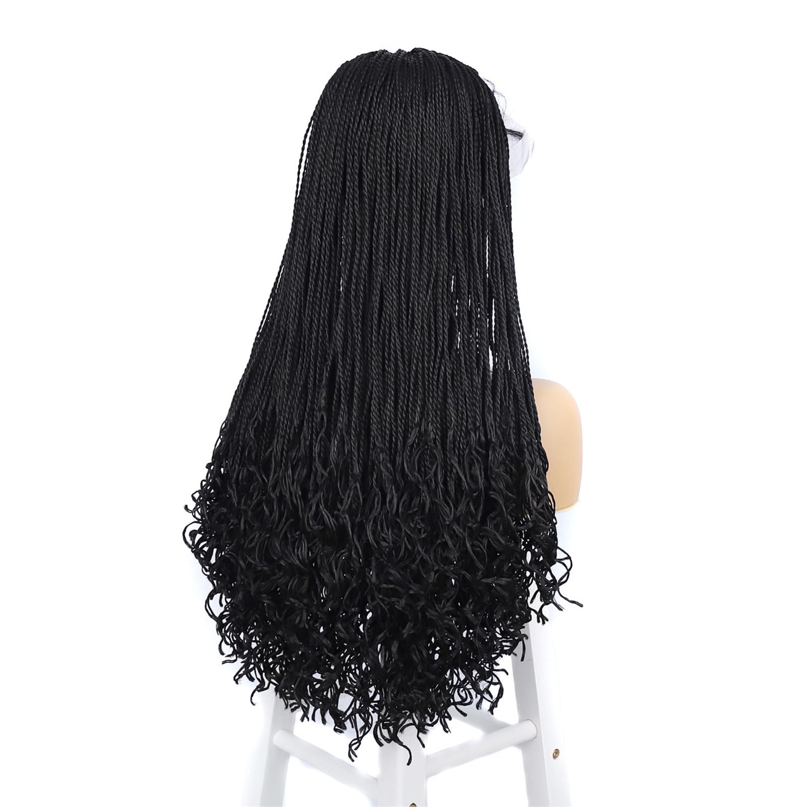 Peruki dla kobiet Front lace long wavy hair wig for women with large waves