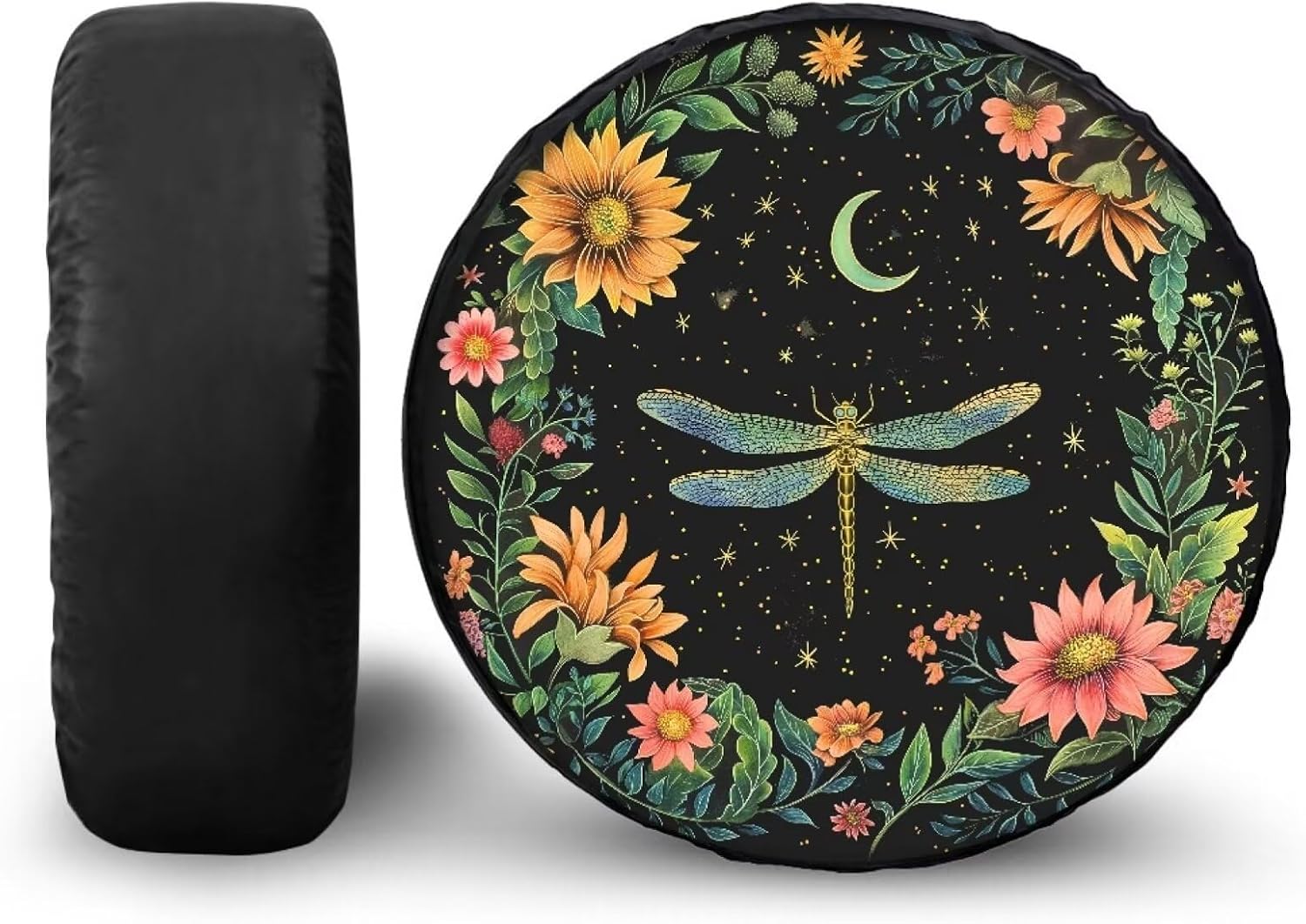 BIGCARJOB Ocean Blue Sea Turtle Spare Tire Cover,Portable Wheel Bags All-Weather Tire Cover,Stretch Spare Tire Protector Cover Universal Fit for 14-19inch Tire