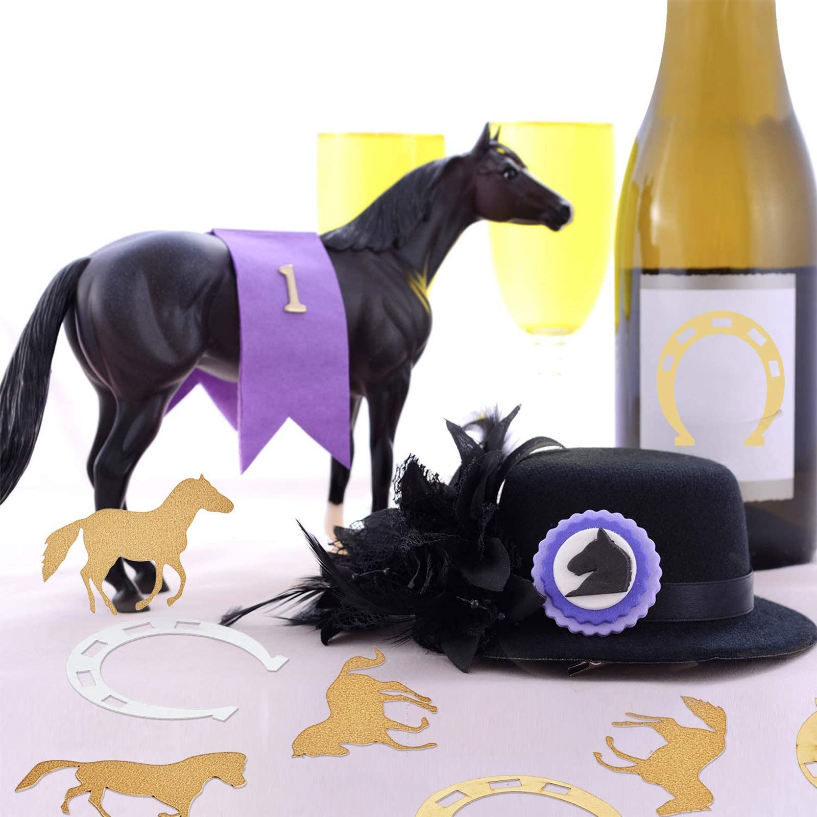 Oblique Unique® Confetti - Cheval - Plus De 350 Pièces Décoration à Disperser - Décoration De Table Pour Fête D'anniversaire D'enfant