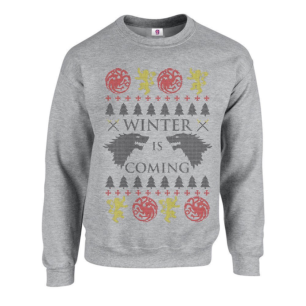 Inspired Winter is Coming Ugly Christmas Xmas Jumper Xmas Sweatshirt Adults Unisex Sweater Christmas Jumper
