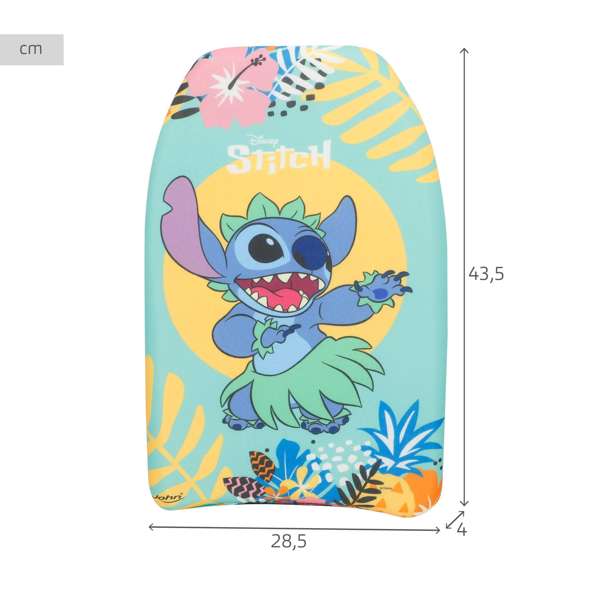 COLORBABY Stitch Tabla de natación 43,5x28,5x4 cm, Espuma EVA Ligera y Resistente, Modelos Surtidos, Diseño Oficial Disney de Stitch, para iniciarse en el Agua, A Partir de 3 años (77481)
