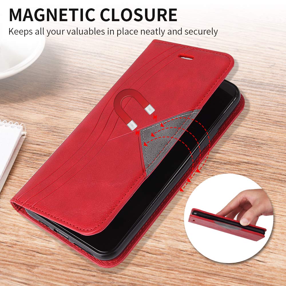 32nd Custodia A Portafoglio In Pelle PU Per Huawei P40 Pro | Con Chiusura Magnetica E Slot Per Banconote | Cover A Libro Nero - 2
